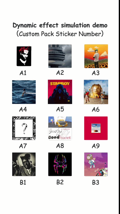 Dynamic Cover Sticker Pack Vol. 1